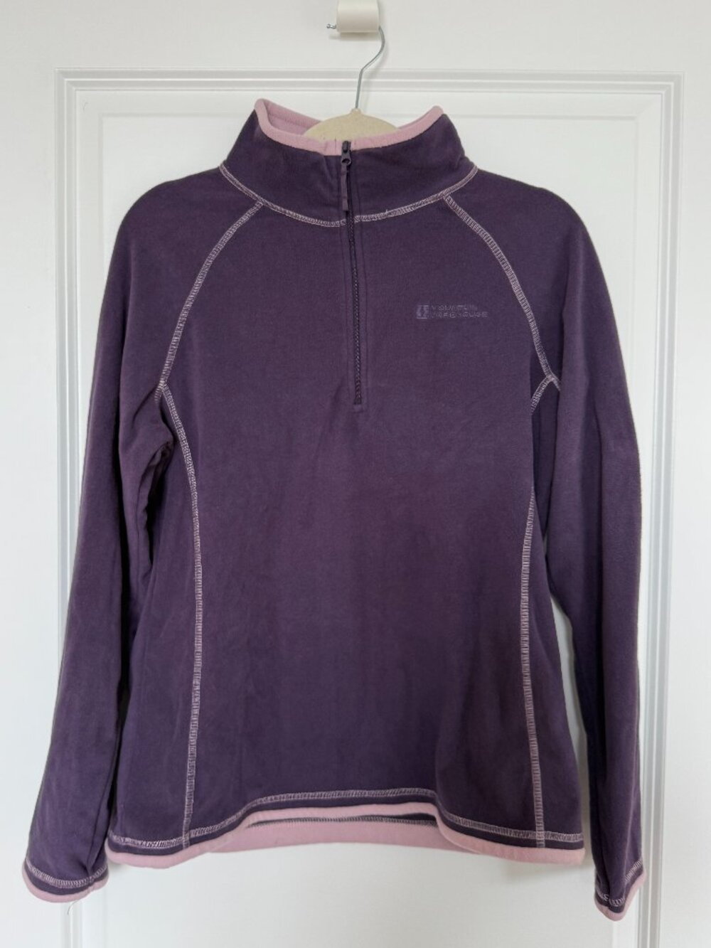 Vintage Y2K Colorful Mountain Warehouse Fleece 1/4 Zip Sweater - US 10 / UK 14